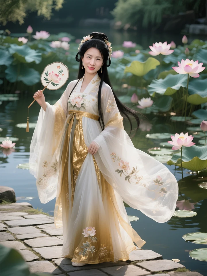 Aifaceu AI定制荷塘栈道古风写真