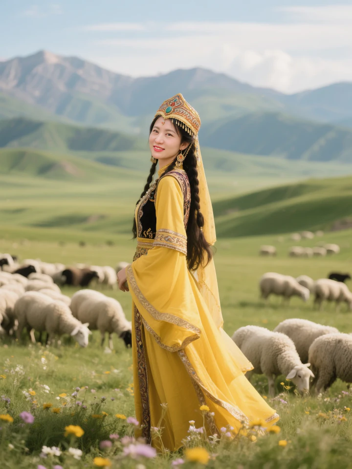 Aifaceu jade flute serenade close-up with 1:1 lighting and prairie aesthetic.