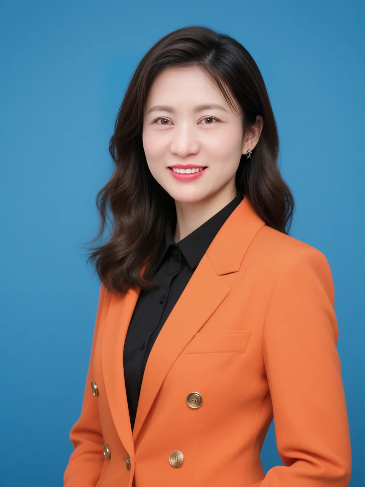 Aifaceu 全身职场大片，搭配手提包，模拟真实外景写字楼质感。